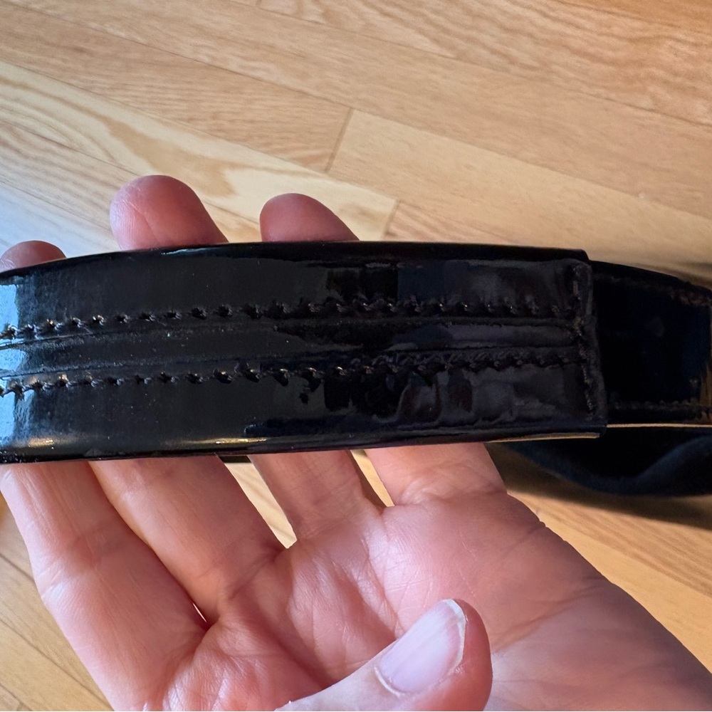 Black Patent Leather Women's Bag, The Trend - Picture 4 of 8